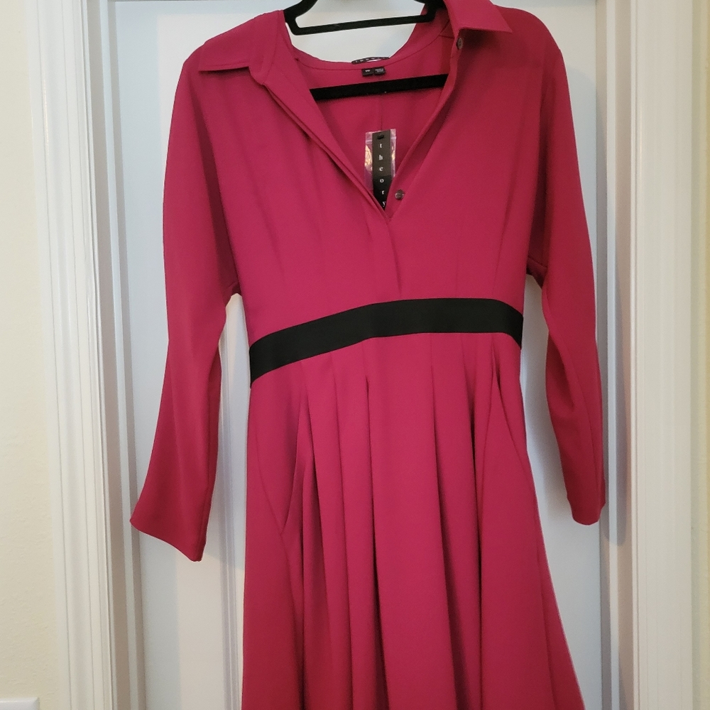 Theory Long Sleeve Dress (ABOVE KNEE)